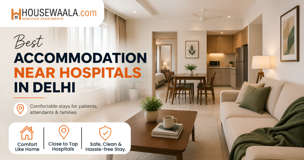 Best accommodation near hospitals in Delhi by Housewaala