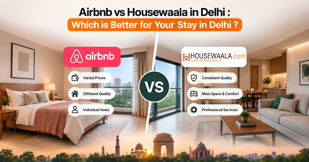 Airbnb vs serviced apartments in Delhi